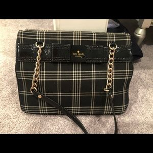 Kate Spade Black/White Plaid Handbag. Preppy/Sophisticated.